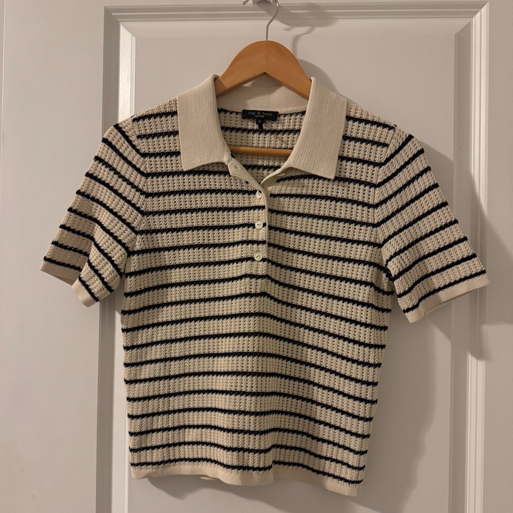 Rag & Bone Viola Stripe Crochet Knit